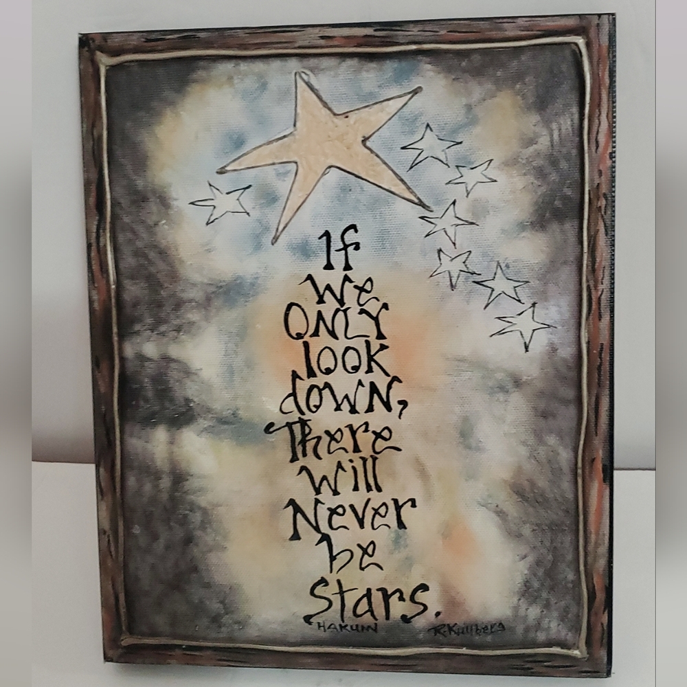 Rhonda Kullberg Inspirational Star Art Painting - Hand Painted